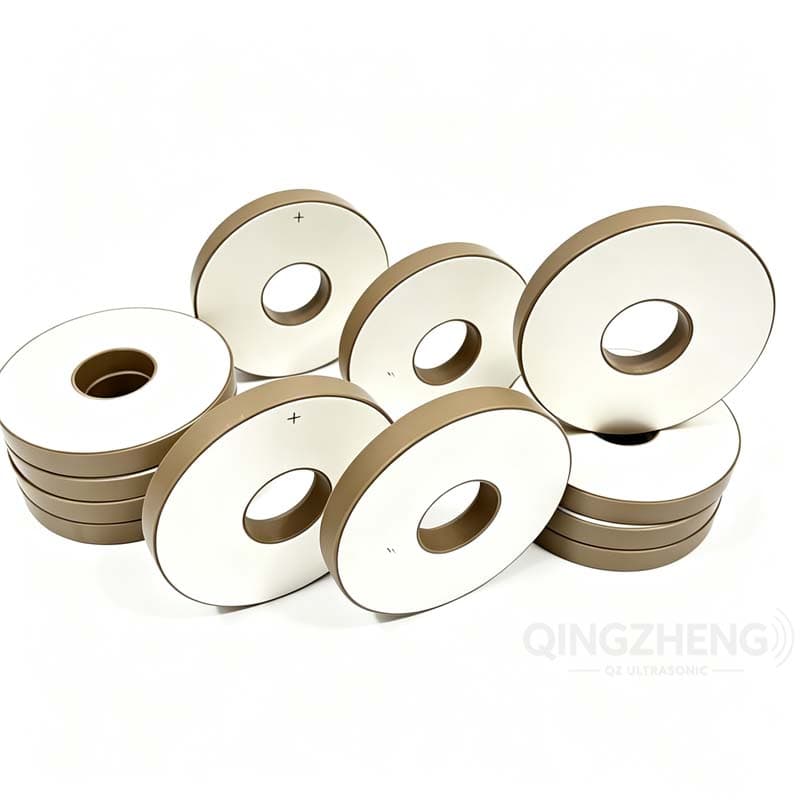 PZT-4 PZT-8 Ring Piezoelectric Ceramic Disc For Ultrasonic Cleaning Atomizer Transducer