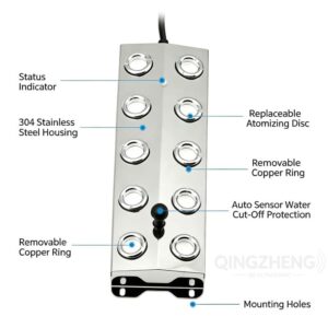 High Efficiency Ultrasonic Atomizer Transducer for Industrial Humidification and Disinfection